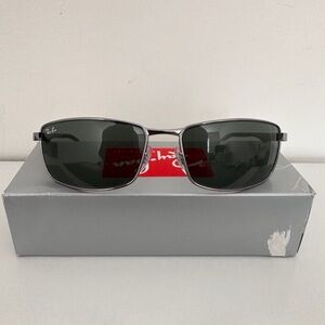 Ray-Ban Men's RB3498 Rectangular Sunglasses